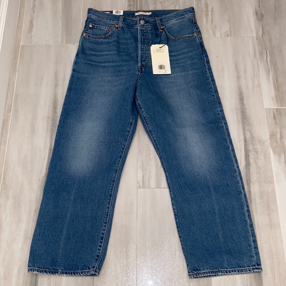 Levi’s Premium Ribcage Straight Ankle (2021), Capital E, 32x27, NWT, $108 MSRP - Picture 12 of 15
